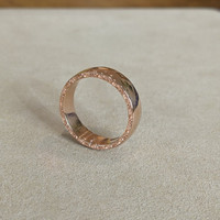 14K White Gold Men's Plain Band Life Style