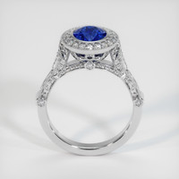 3.04 Ct. Blue Sapphire Ring, Platinum 950 3