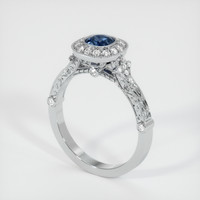 0.76 Ct. Sapphire Ring, Platinum 950 2