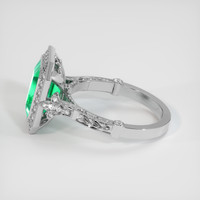 2.59 Ct. Emerald Ring, Platinum 950 4