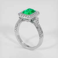 2.23 Ct. Emerald Ring, Platinum 950 2