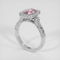 2.15 Ct. Pink Sapphire Ring, Platinum 950 2