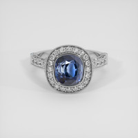 3.05 Ct. Blue Sapphire Ring, Platinum 950 1