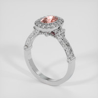 1.01 Ct. Pink Sapphire Ring, Platinum 950 2