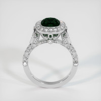 3.31 Ct. Green Sapphire Ring, Platinum 950 3
