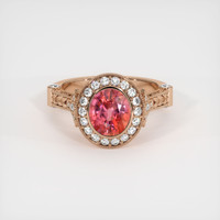 2.04 Ct. Sapphire Ring, 14K Rose Gold 1