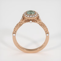 0.73 Ct. Sapphire Ring, 14K Rose Gold 3