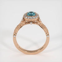 0.99 Ct. Sapphire Ring, 14K Rose Gold 3