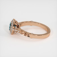 0.99 Ct. Sapphire Ring, 14K Rose Gold 4