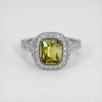 2.04 Ct. Alexandrite Ring, 10K White Gold 1