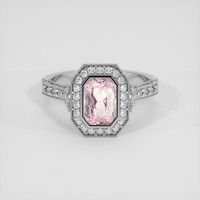 2.15 Ct. Pink Sapphire Ring, 10K White Gold 1