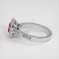1.33 Ct. Padparadscha Sapphire Ring, 10K White Gold 4