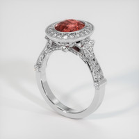 2.55 Ct. Sapphire Ring, 14K White Gold 2