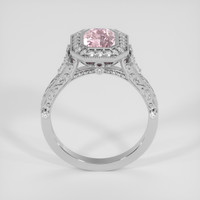 2.15 Ct. Pink Sapphire Ring, 14K White Gold 3