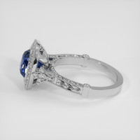 3.05 Ct. Blue Sapphire Ring, 14K White Gold 4