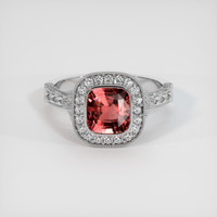 2.59 Ct. Sapphire Ring, 14K White Gold 1