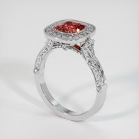 2.59 Ct. Sapphire Ring, 14K White Gold 2