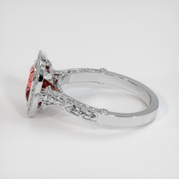2.59 Ct. Sapphire Ring, 14K White Gold 4