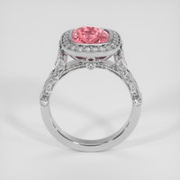 3.03 Ct. Padparadscha Sapphire Ring, 14K White Gold 3
