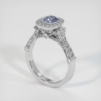 1.20 Ct. Sapphire Ring, 14K White Gold 2