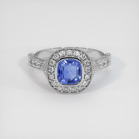 1.31 Ct. Sapphire Ring, 14K White Gold 1