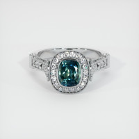 1.21 Ct. Sapphire Ring, 14K White Gold 1