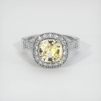 2.28 Ct. Sapphire Ring, 14K White Gold 1