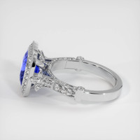 4.13 Ct. Sapphire Ring, 18K White Gold 4