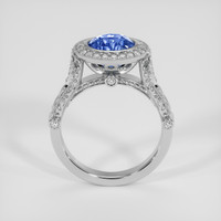 2.68 Ct. Blue Sapphire Ring, 18K White Gold 3