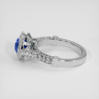 2.68 Ct. Blue Sapphire Ring, 18K White Gold 4