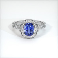 2.04 Ct. Sapphire Ring, 18K White Gold 1