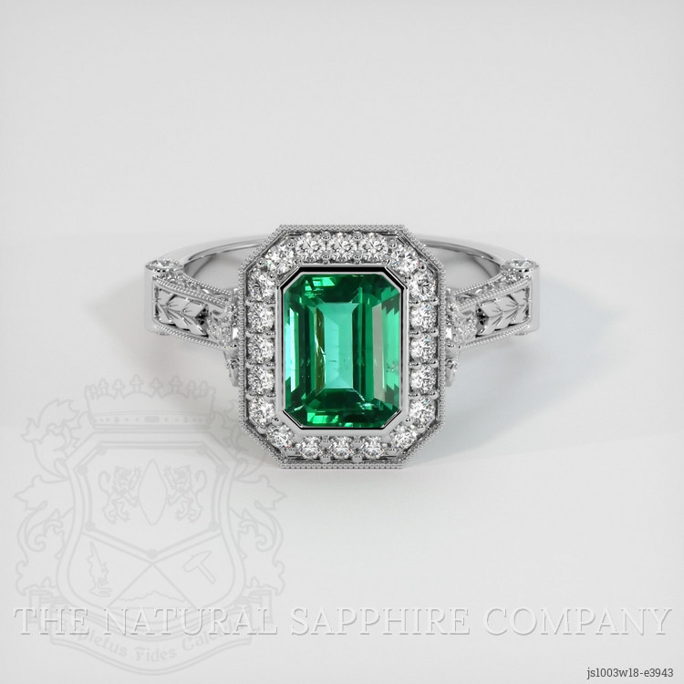 Emerald Ring 1.66 Ct. 18K White Gold | The Natural Emerald Company