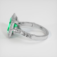 2.59 Ct. Emerald Ring, 18K White Gold 4