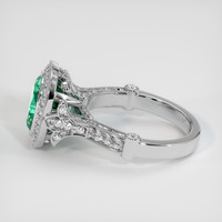 2.82 Ct. Emerald Ring, 18K White Gold 4