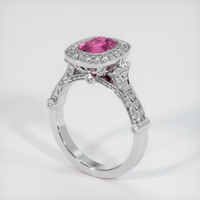 1.80 Ct. Sapphire Ring, 18K White Gold 2