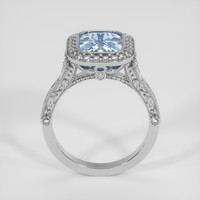 2.99 Ct. Blue Sapphire Ring, 18K White Gold 3