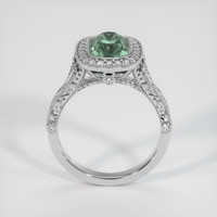 4.50 Ct. Bluish Green Sapphire Ring, 18K White Gold 3