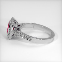 1.29 Ct. Sapphire Ring, 18K White Gold 4