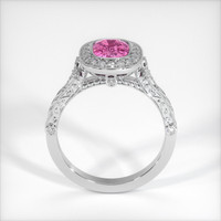 2.33 Ct. Purplish Pink Sapphire Ring, 18K White Gold 3