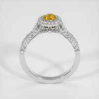0.74 Ct. Sapphire Ring, 18K White Gold 3