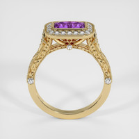 1.01 Ct. Purple Sapphire Ring, 10K Yellow Gold 3