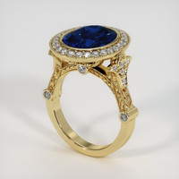 5.75 Ct. Sapphire Ring, 14K Yellow Gold 2