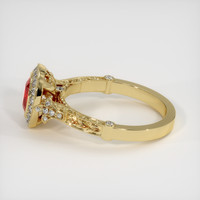 0.80 Ct. Ruby Ring, 14K Yellow Gold 4