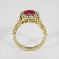 1.86 Ct. Pinkish Red Ruby Ring, 14K Yellow Gold 3
