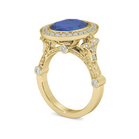 5.06 Ct. Sapphire Ring, 14K Yellow Gold 2