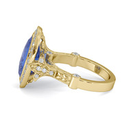 5.06 Ct. Sapphire Ring, 14K Yellow Gold 4