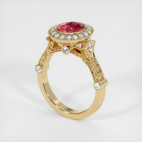 2.04 Ct. Sapphire Ring, 14K Yellow Gold 2