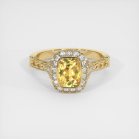 1.65 Ct. Yellow Sapphire Ring, 14K Yellow Gold 1
