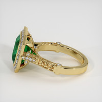 3.59 Ct. Emerald Ring, 18K Yellow Gold 4