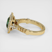 2.65 Ct. Green Sapphire Ring, 18K Yellow Gold 4